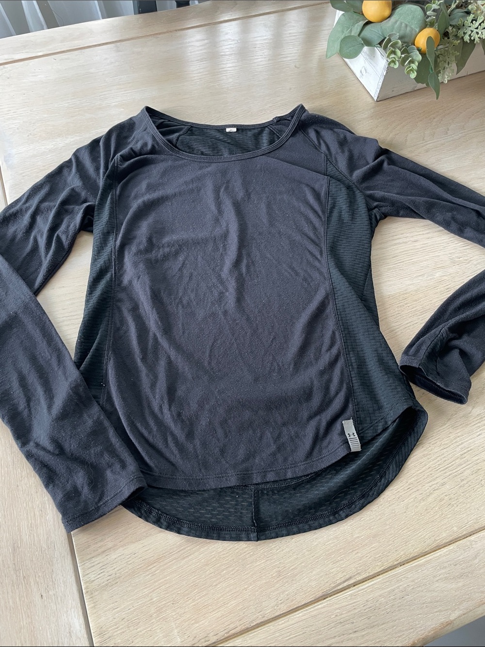 Under Armour Women's Long-Sleeve Athletic Top with mesh back